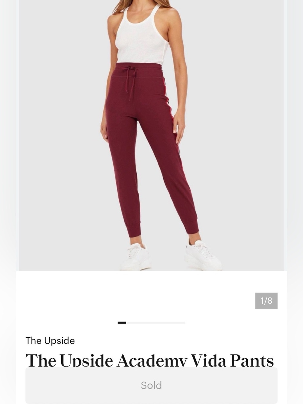 The Upside Vida Pant M Burgundy